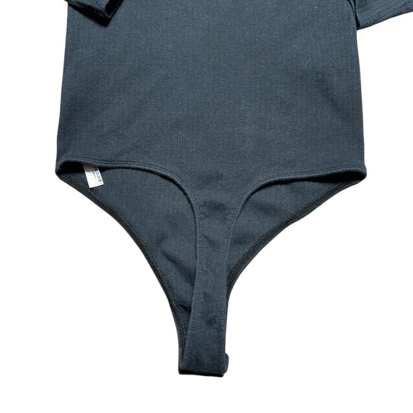Intimately Free People Black Soft V Neck Long Sleeve Bodysuit Womens S - Picture 7 of 8